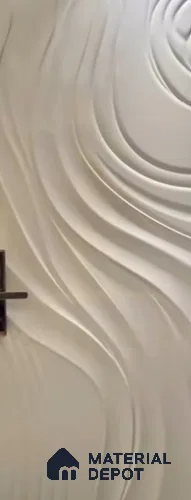 Ripple Effect 8 ft x 4 ft CNC Made HDHMR Panel - 30 mm