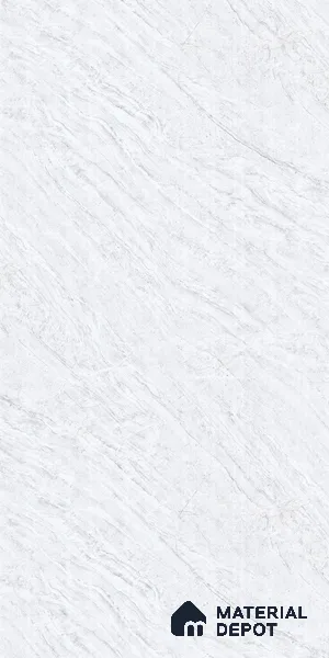 White Marble Look LM 22076 8 ft x 4 ft Texture Finish Decorative Laminate - 1 mm | Suitable for TV Unit, Wardrobe, Kitchen Cabinets
