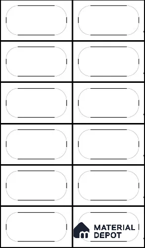 Duco Paintable Rounded Rectangle 8 ft x 4 ft CNC Made HDHMR - 12 mm