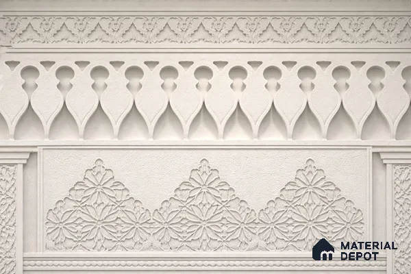 Royal Drop Jali CNC Made HDHMR Panel 7.5 ft x 1 ft - 12 mm