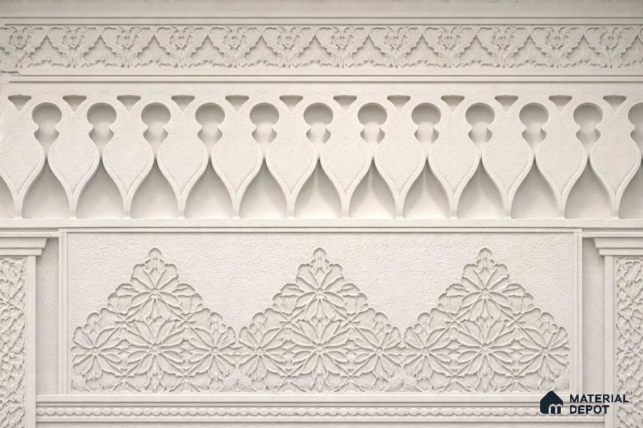 Royal Drop Jali CNC Made HDHMR Panel 7.5 ft x 1 ft - 12 mm