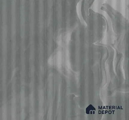 Marble Fluted Look LM 01364 Tokyo Grey 8 ft x 4 ft Texture Finish Decorative Laminate - 1 mm  | Suitable for TV Unit, Wardrobe, Kitchen Cabinets
