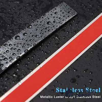 Self Adhesive Peel & Stick Strip Polish Black Glossy Finish Edgeline PM 00291 C | 5 mtr x 25 x 0.3 mm | Adhesive Type Installation | Suitable for Floor & Walls