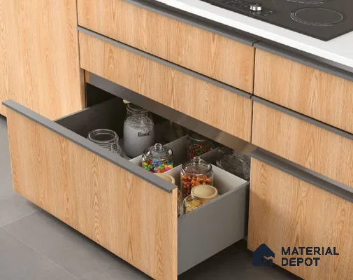 Wooden Look LM 23602 (SF 7285) Butterscotch Oak 8 ft x 4 ft Suede Finish Decorative Laminate - 1 mm | Suitable for TV Unit, Wardrobe, Kitchen Cabinets