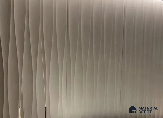 Duco Paintable Silk Wave Surface 8 ft x 4 ft CNC Made HDHMR - 17 mm
