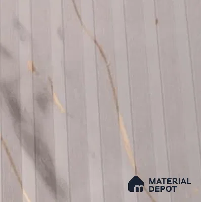 Grey Fluted Look UPVC High Gloss Finish UV Marble Polygranite Sheets 8 ft x 4 ft | PG 00093 - 3 mm