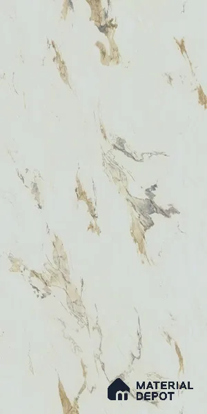 Marble Look LM 01621 Creamy Venetino 8 ft x 4 ft Texture Finish Decorative Laminate - 1 mm | Suitable for TV Unit, Wardrobe, Kitchen Cabinets
