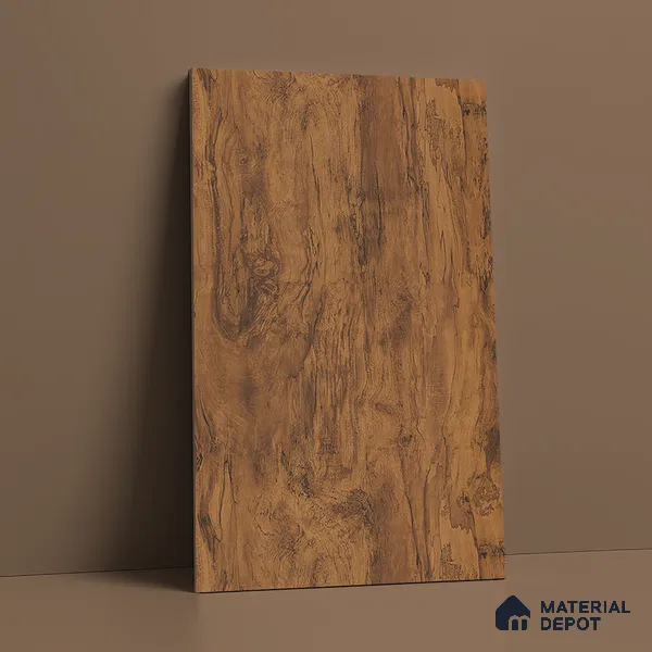 Wooden Look LM 01205 Toasted Timber 8 ft x 4 ft Texture Finish Laminates - 1 mm  | Suitable for TV Unit, Wardrobe, Kitchen Cabinets