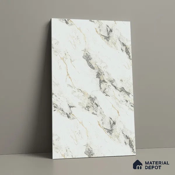 Marble Fluted Look LM 01363 Carve Craft 8 ft x 4 ft Texture Finish Decorative Laminate - 1 mm  | Suitable for TV Unit, Wardrobe, Kitchen Cabinets