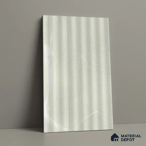 Marble Fluted Look LM 01365 Tokyo Rust 8 ft x 4 ft Texture Finish Decorative Laminate - 1 mm  | Suitable for TV Unit, Wardrobe, Kitchen Cabinets