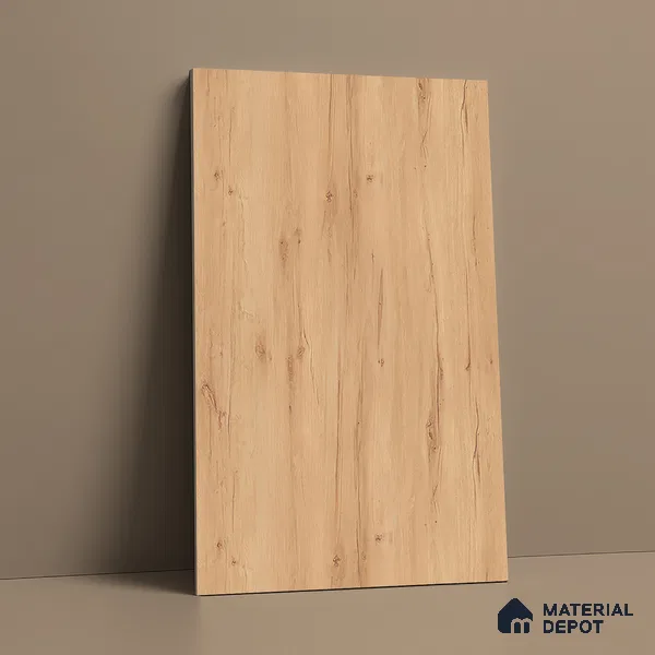Wooden Look LM 01378 Ivory Glow 8 ft x 4 ft Texture Finish Decorative Laminate - 1 mm | Suitable for TV Unit, Wardrobe, Kitchen Cabinets