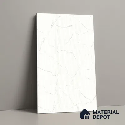 Marble Fluted Look LM 01395 Cloud Canvas 8 ft x 4 ft Texture Finish Decorative Laminate - 1 mm  | Suitable for TV Unit, Wardrobe, Kitchen Cabinets