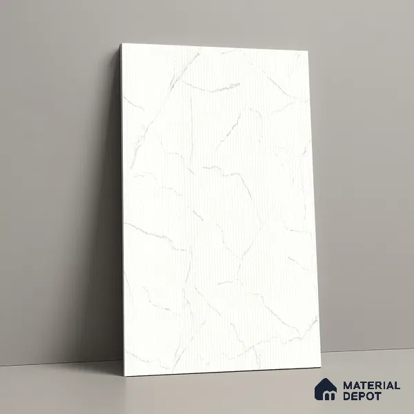Marble Fluted Look LM 01395 Cloud Canvas 8 ft x 4 ft Texture Finish Decorative Laminate - 1 mm  | Suitable for TV Unit, Wardrobe, Kitchen Cabinets