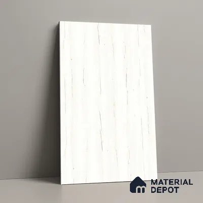 Wooden Look LM 01412 Frosty Canvas 8 ft x 4 ft PU Finish Decorative Laminate - 1 mm  | Suitable for TV Unit, Wardrobe, Kitchen Cabinets