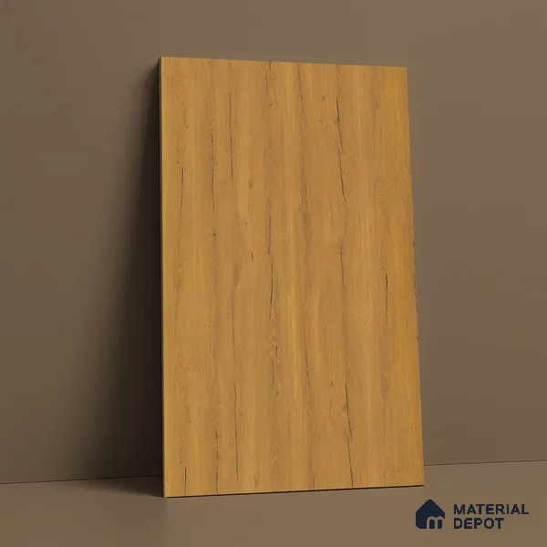 Wooden Look LM 01413 Truffle Twist 8 ft x 4 ft PU Finish Decorative Laminate - 1 mm  | Suitable for TV Unit, Wardrobe, Kitchen Cabinets
