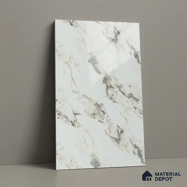 LM 01437 Carve Craft 8 ft x 4 ft High Gloss Finish Decorative Laminate - 1 mm  | Suitable for TV Unit, Wardrobe, Kitchen Cabinets