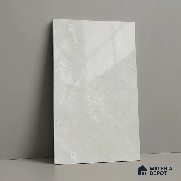 LM 01465 Iceland Grey 8 ft x 4 ft High Gloss Finish Decorative Laminate - 1 mm  | Suitable for TV Unit, Wardrobe, Kitchen Cabinets