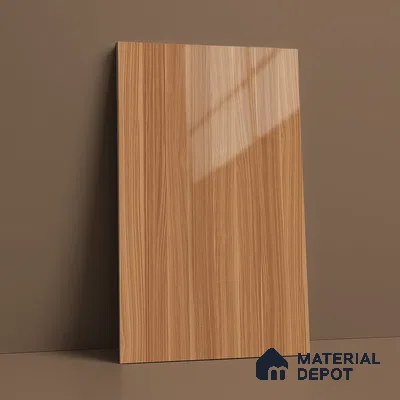 LM 01471 Brown Woodscar 8 ft x 4 ft High Gloss Finish Decorative Laminate - 1 mm  | Suitable for TV Unit, Wardrobe, Kitchen Cabinets