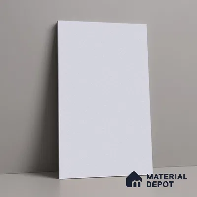 LM 01500 Designer White 8 ft x 4 ft Suede Finish Decorative Laminate - 1 mm  | Suitable for Living Room, Kitchen, Office