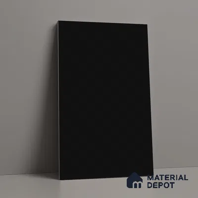 LM 01507 Jet Black 8 ft x 4 ft Suede Finish Decorative Laminate - 1 mm  | Suitable for Living Room, Kitchen, Office