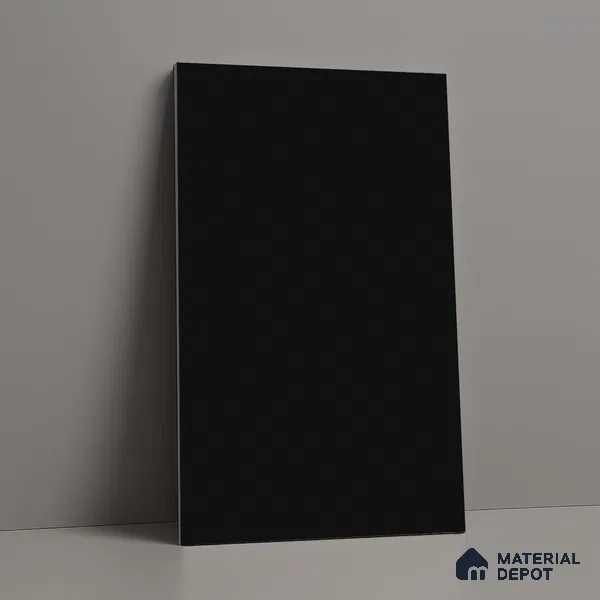 LM 01507 Jet Black 8 ft x 4 ft Suede Finish Decorative Laminate - 1 mm | Suitable for Living Room, Kitchen, Office