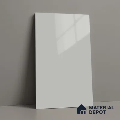 LM 01520 Dust 8 ft x 4 ft High Gloss Finish Decorative Laminate - 1 mm  | Suitable for Living Room, Kitchen, Office