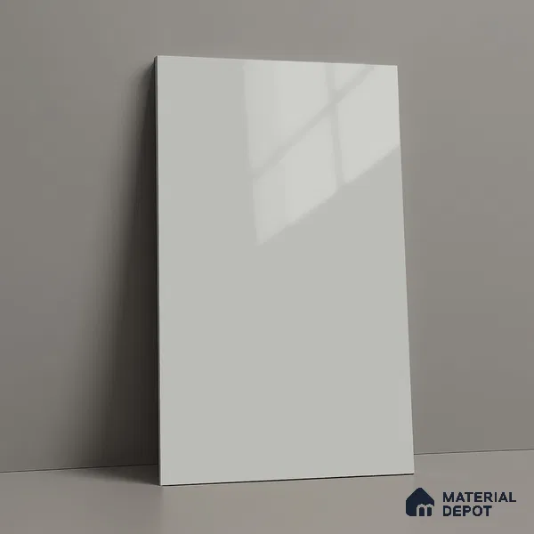LM 01520 Dust 8 ft x 4 ft High Gloss Finish Decorative Laminate - 1 mm  | Suitable for Living Room, Kitchen, Office