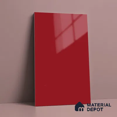 LM 01533 Tangerine 8 ft x 4 ft High Gloss Finish Decorative Laminate - 1 mm  | Suitable for Living Room, Kitchen, Office