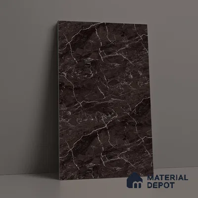 Brown Marble Look LM 18812 8 ft x 4 ft Texture Finish Decorative Laminate - 1 mm | Suitable for TV Unit, Wardrobe, Kitchen Cabinets
