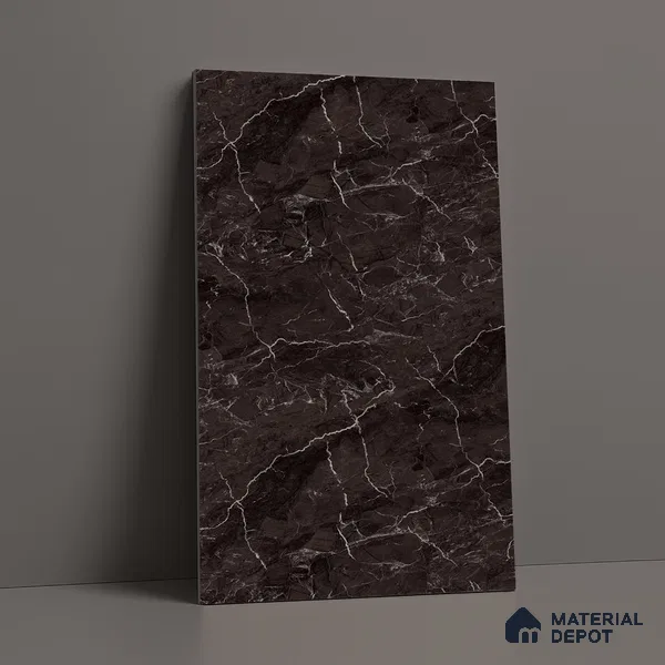 Brown Marble Look LM 18812 8 ft x 4 ft Texture Finish Decorative Laminate - 1 mm | Suitable for TV Unit, Wardrobe, Kitchen Cabinets