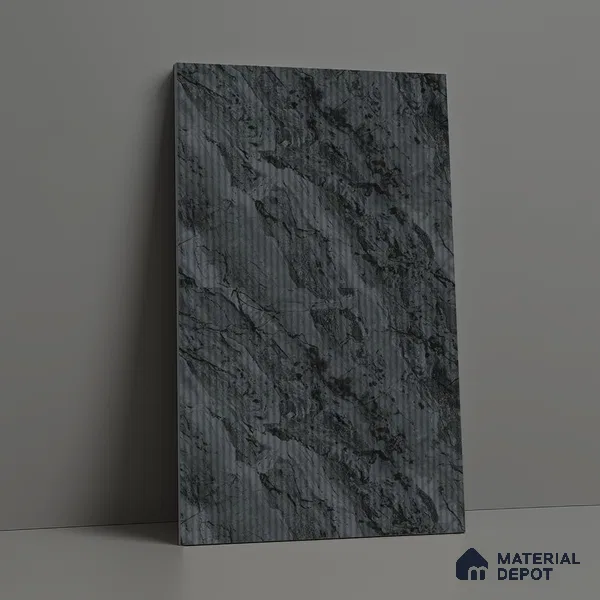 Grey Marble Look LM 18815 8 ft x 4 ft Texture Finish Decorative Laminate - 1 mm | Suitable for TV Unit, Wardrobe, Kitchen Cabinets