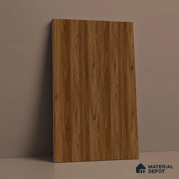 Wooden Look LM 19177 Juglans Polished 8 ft x 4 ft Texture Finish Decorative Laminate - 1 mm | Suitable for TV Unit, Wardrobe, Kitchen Cabinets
