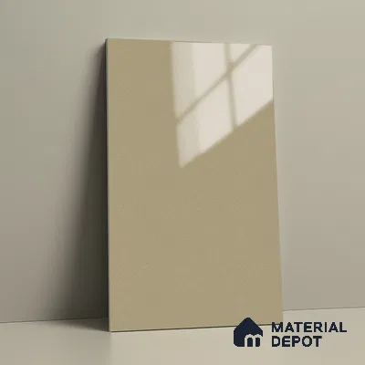 Metallic Look LM 19188 Silk Gold 8 ft x 4 ft Glossy Finish Decorative Laminate - 1 mm | Suitable for TV Unit, Wardrobe, Kitchen Cabinets