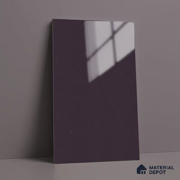Metallic Look LM 19192 Metallic Purple 8 ft x 4 ft Glossy Finish Decorative Laminate - 1 mm | Suitable for TV Unit, Wardrobe, Kitchen Cabinets