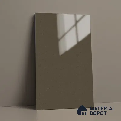 Metallic Look LM 19197 Metallic Beige 8 ft x 4 ft Glossy Finish Decorative Laminate - 1 mm | Suitable for TV Unit, Wardrobe, Kitchen Cabinets
