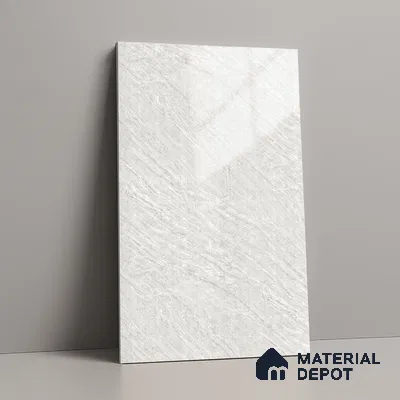 Marble Look LM 19201 Volkas Marble 8 ft x 4 ft Glossy Finish Decorative Laminate - 1 mm | Suitable for TV Unit, Wardrobe, Kitchen Cabinets