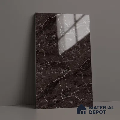 Marble Look LM 19202 Rosso Levanto Marble 8 ft x 4 ft Glossy Finish Decorative Laminate - 1 mm | Suitable for TV Unit, Wardrobe, Kitchen Cabinets