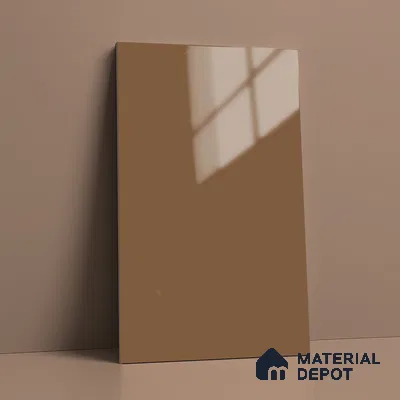 Solid Colors Look LM 19208 Coral 8 ft x 4 ft Glossy Finish Decorative Laminate - 1 mm | Suitable for Living Room, Kitchen, Office