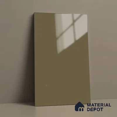 Solid Colors Look LM 19214 Autumn 8 ft x 4 ft Glossy Finish Decorative Laminate - 1 mm | Suitable for Living Room, Kitchen, Office