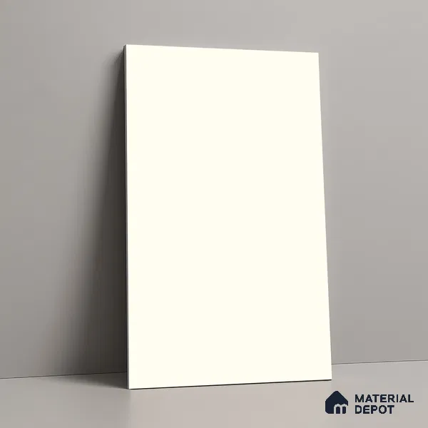 Solid Colors Look LM 19225 Frosty White 8 ft x 4 ft Matte Finish Decorative Laminate - 1 mm | Suitable for Living Room, Kitchen, Office