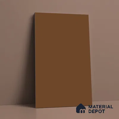Solid Colors Look LM 19228 Chestnut 8 ft x 4 ft Matte Finish Decorative Laminate - 1 mm | Suitable for Living Room, Kitchen, Office