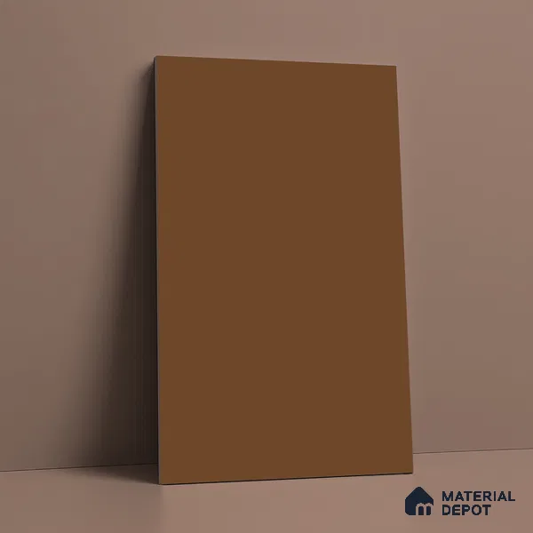 Solid Colors Look LM 19228 Chestnut 8 ft x 4 ft Matte Finish Decorative Laminate - 1 mm | Suitable for Living Room, Kitchen, Office