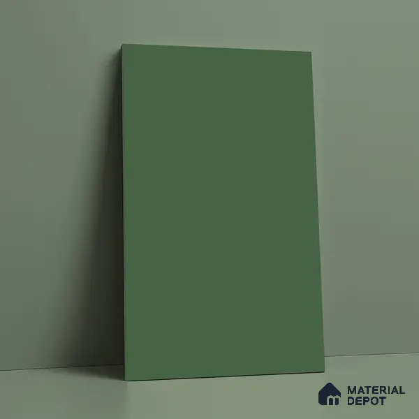 Solid Colors Look LM 19236 Moss Green 8 ft x 4 ft Matte Finish Decorative Laminate - 1 mm | Suitable for Living Room, Kitchen, Office