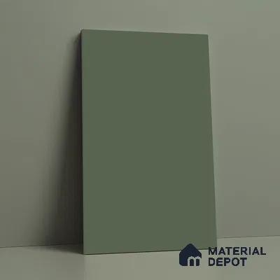 Solid Colors Look LM 19237 Fossile Green 8 ft x 4 ft Matte Finish Decorative Laminate - 1 mm | Suitable for Living Room, Kitchen, Office