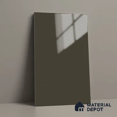 Solid Colors Look LM 19249 Slate Grey 8 ft x 4 ft Glossy Finish Decorative Laminate - 1 mm | Suitable for Living Room, Kitchen, Office