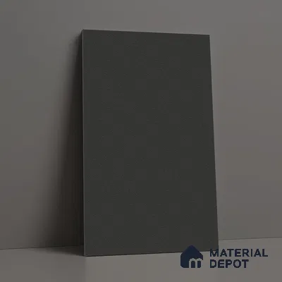 Solid Colors Look LM 19267 Super Black 8 ft x 4 ft Suede Finish Decorative Laminate - 1 mm | Suitable for Living Room, Kitchen, Office