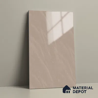 Stone Look LM 19277 Rosegold Carrara 8 ft x 4 ft Glossy Finish Decorative Laminate - 1 mm | Suitable for TV Unit, Wardrobe, Kitchen Cabinets