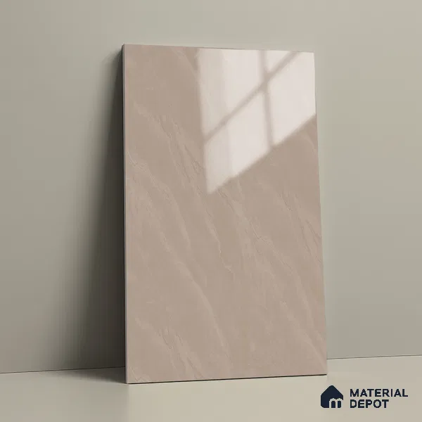 Stone Look LM 19277 Rosegold Carrara 8 ft x 4 ft Glossy Finish Decorative Laminate - 1 mm | Suitable for TV Unit, Wardrobe, Kitchen Cabinets