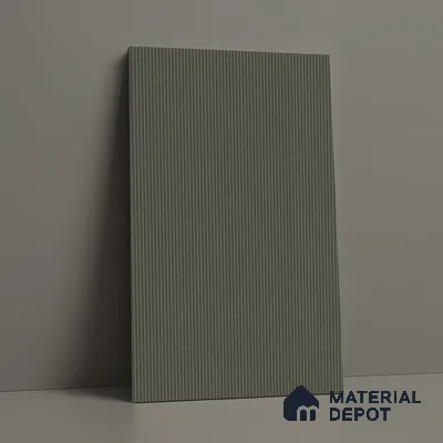 Metallic Seal Brown Fluted Solid Color Look LM 19294 Metallic Seal 8 ft x 4 ft Texture Finish Decorative Laminate - 1 mm | Suitable for TV Unit, Wardrobe, Kitchen Cabinets
