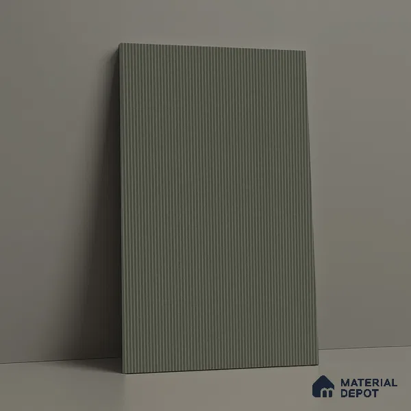 Metallic Seal Brown Fluted Solid Color Look LM 19294 Metallic Seal 8 ft x 4 ft Texture Finish Decorative Laminate - 1 mm | Suitable for TV Unit, Wardrobe, Kitchen Cabinets